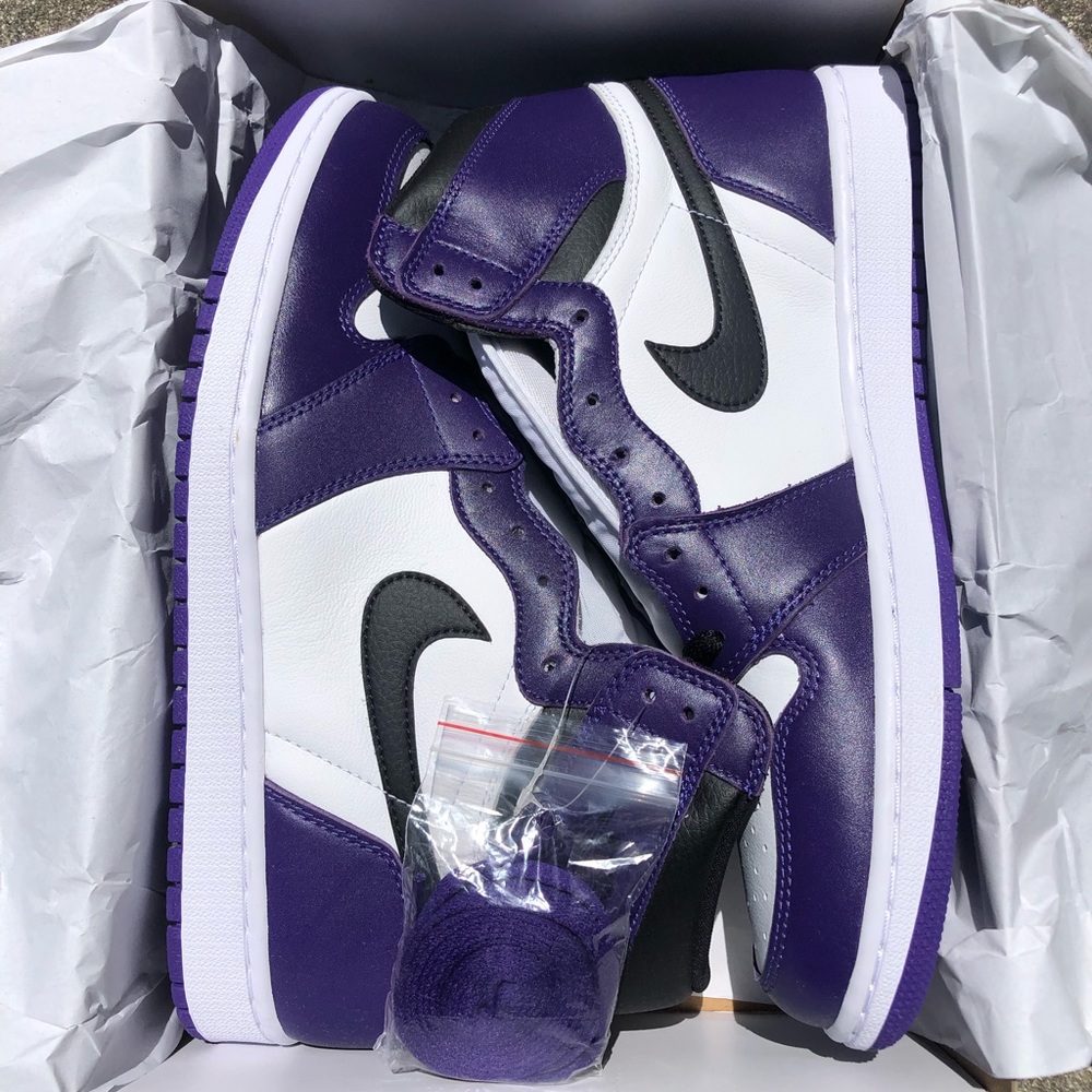 Air Jordan 1 Court Purple Sz 12